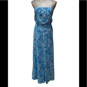 Lilly Pulitzer Nice Tail Mermaid Maxi Dress Sz XS